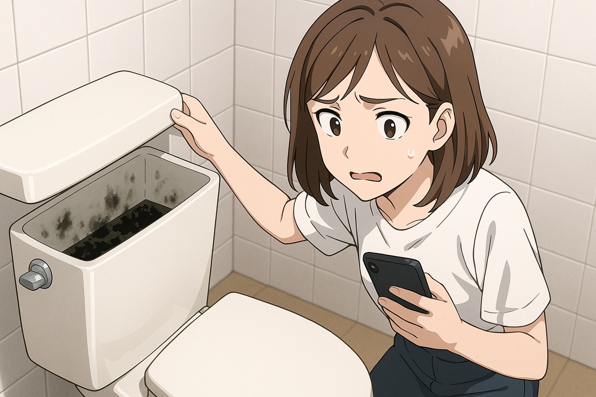 トイレタンクにカビが生えたら放置してもいいのか