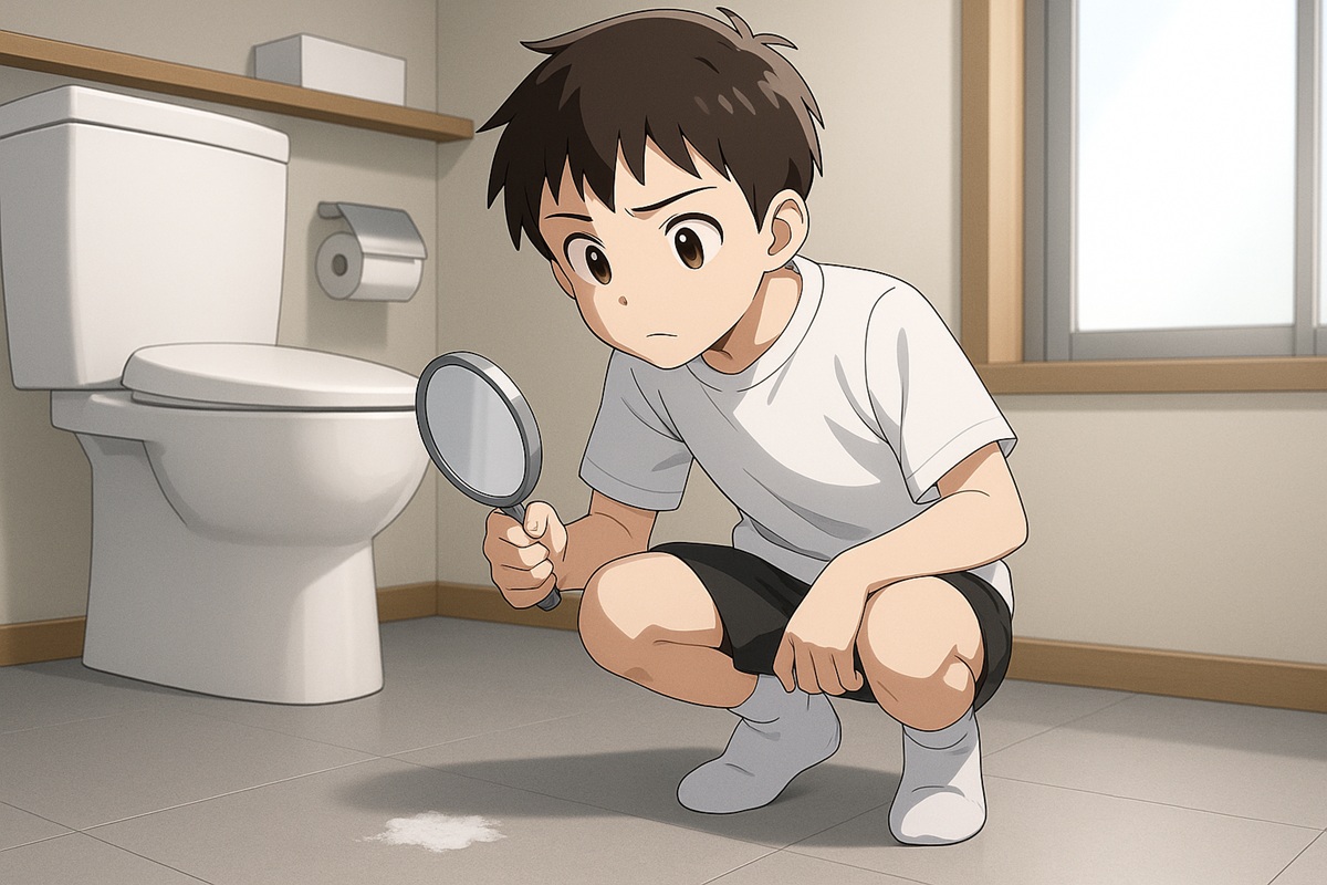 トイレの床の白い汚れの主な原因とは