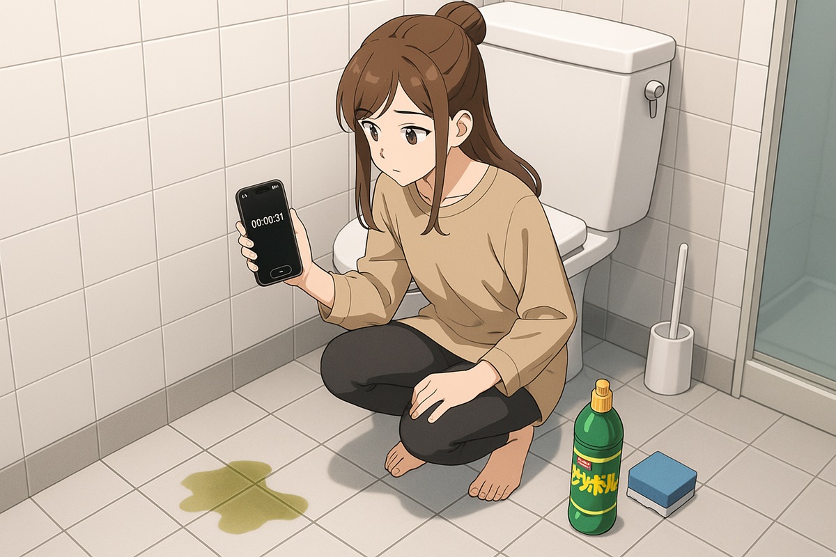 サンポールはつけたまま放置してもいいのか