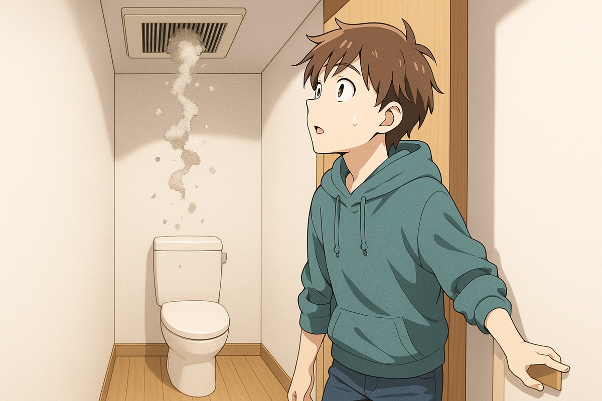 トイレの換気扇からホコリが落ちてくる主な原因