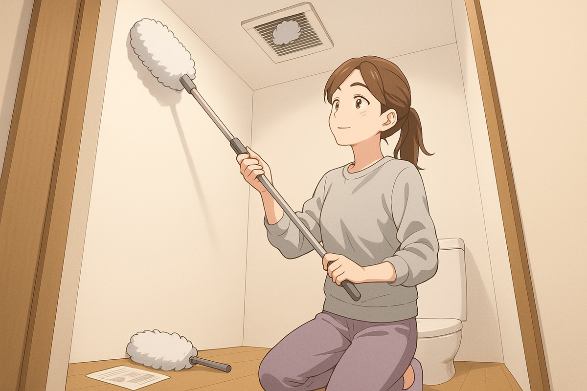届かないトイレの換気扇の場所のホコリを取るおすすめアイテム
