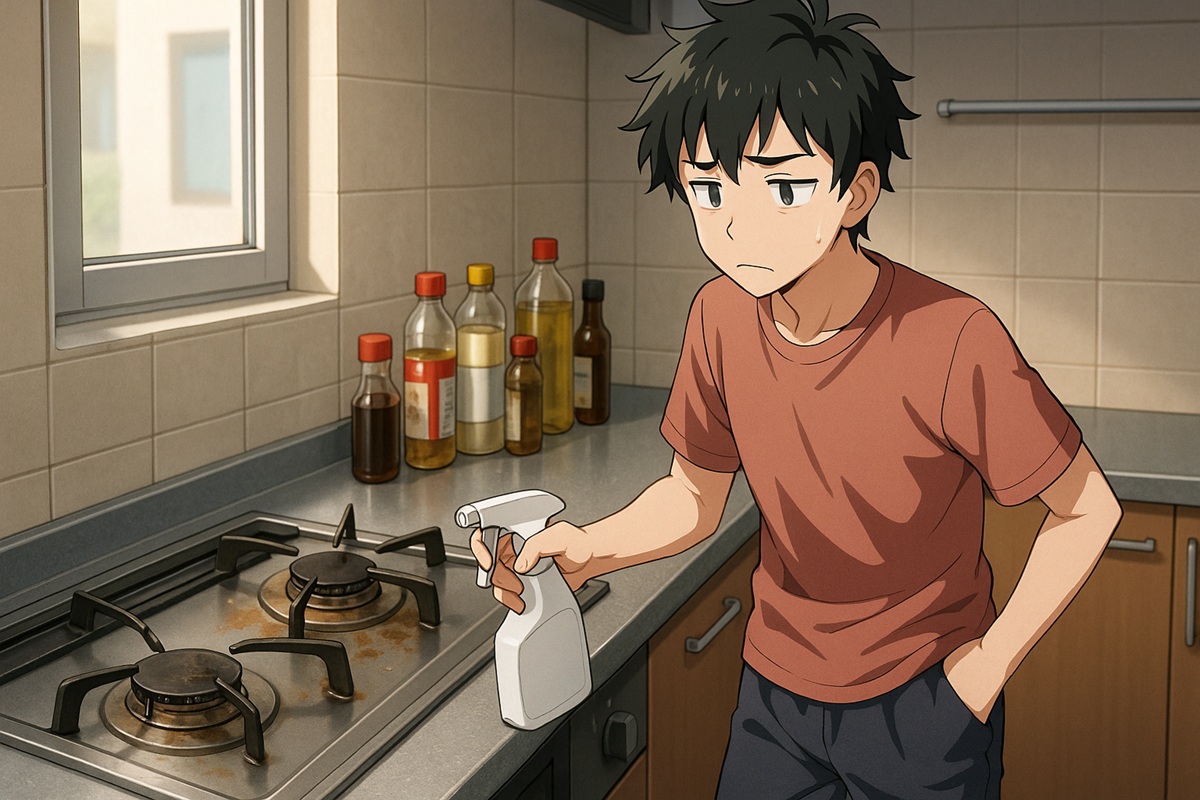 コンロ周りがベタベタする原因と対策