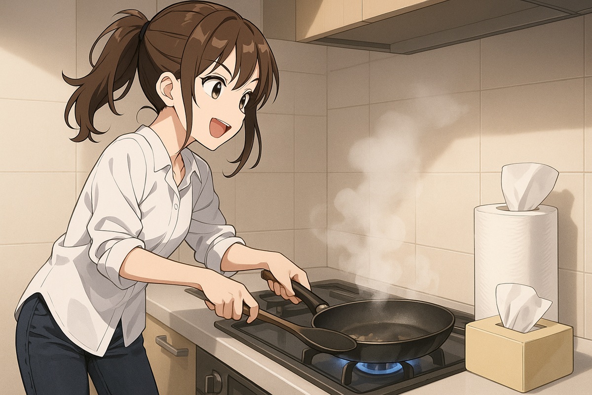 ガスコンロの近くに置いてはいけないもの