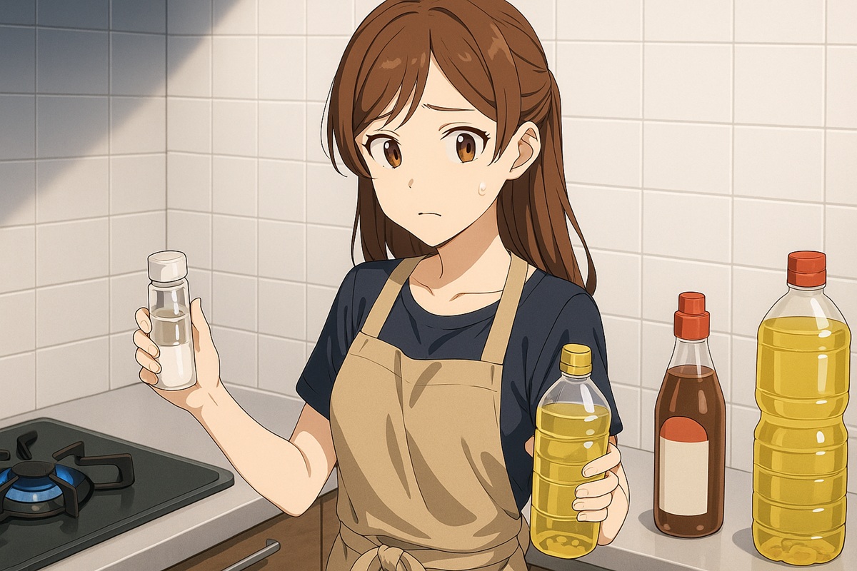 ガスコンロの横に置いても良い調味料と置かない方が良い調味料