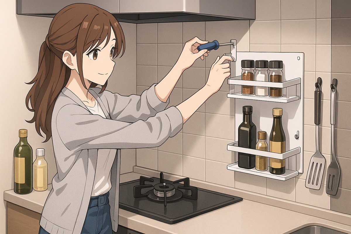 コンロ周りの収納アイデア