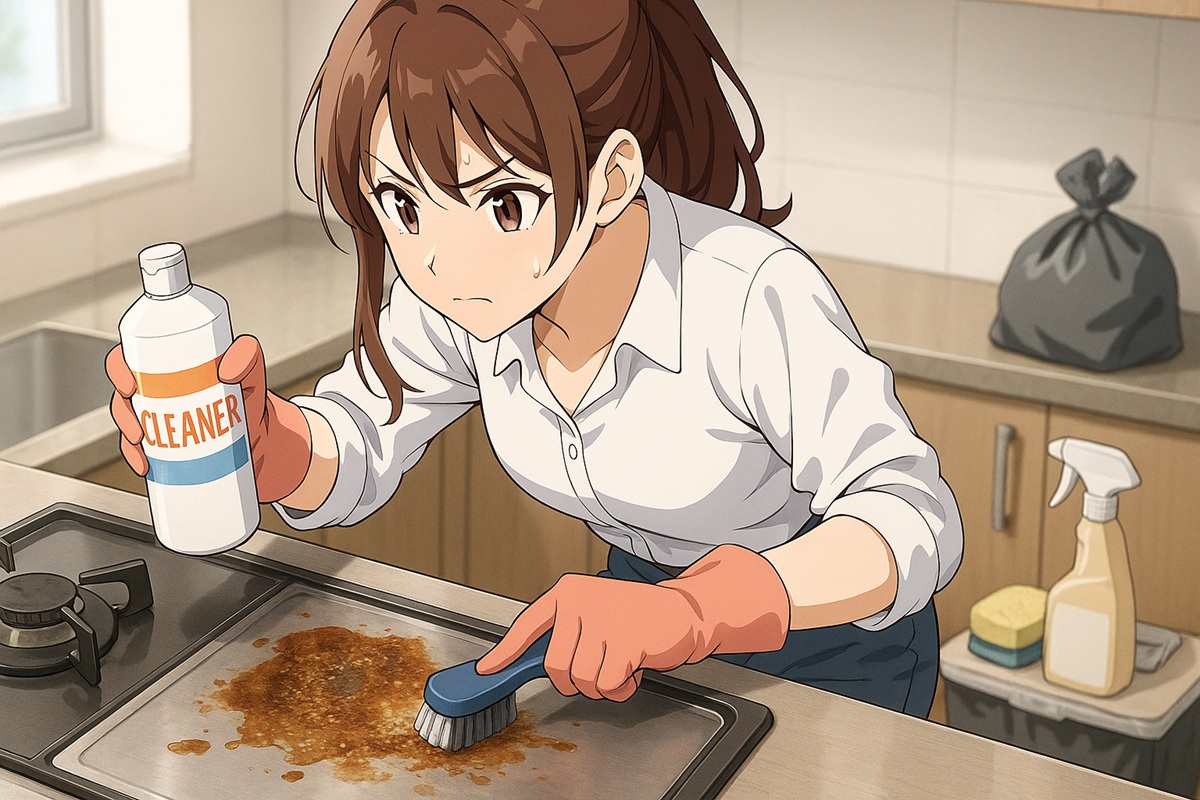 コンロの頑固な油汚れを落とすためのおすすめ洗剤