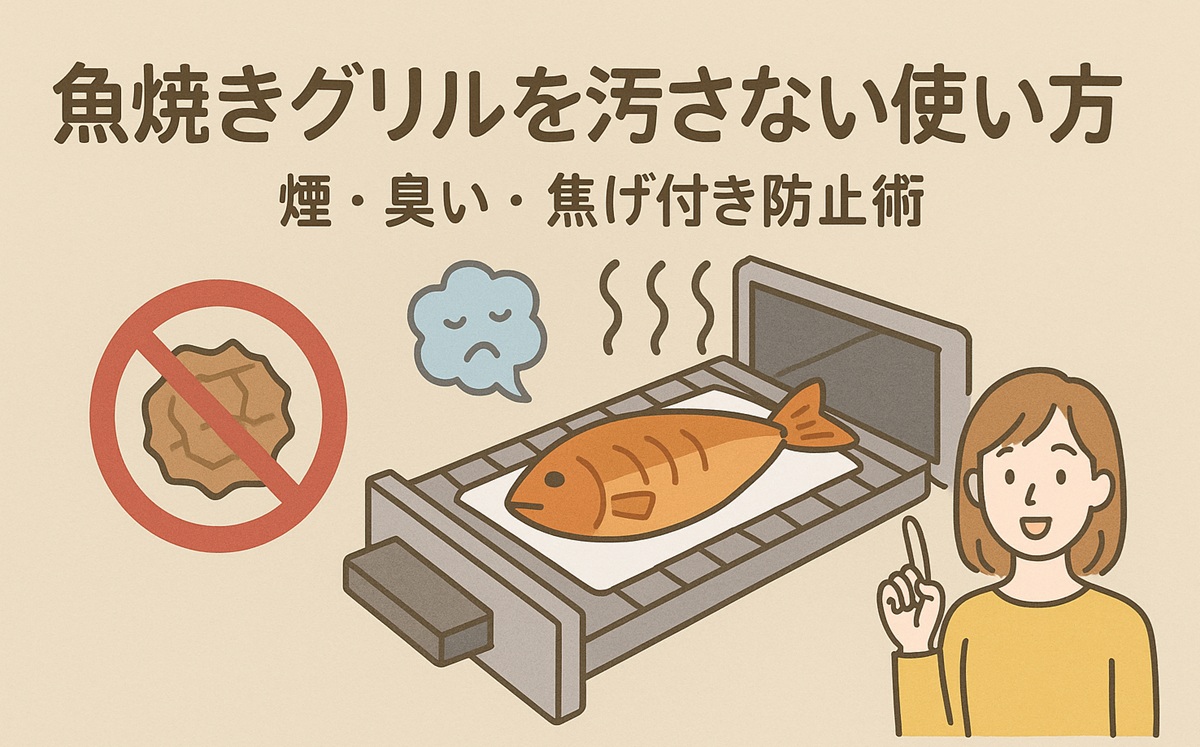 魚焼きグリルを汚さない使い方!掃除が楽になる煙・臭い・焦げ付き防止術