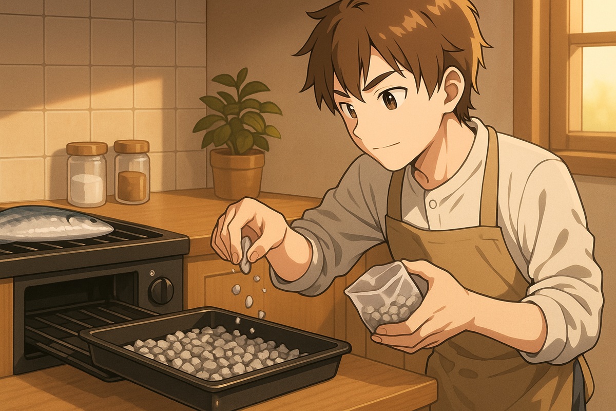 石を使った魚焼きグリル汚さない方法