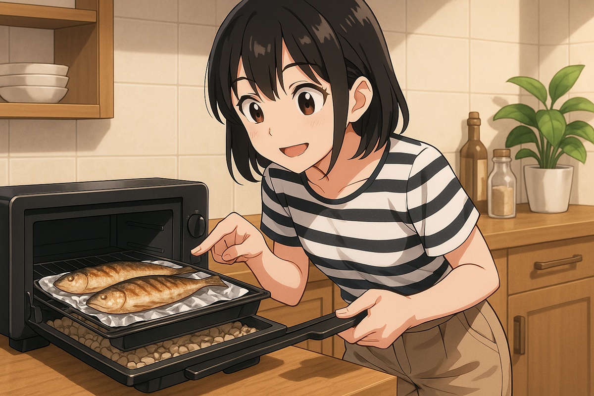 魚焼きグリルでの焼き方と汚れにくいポイント