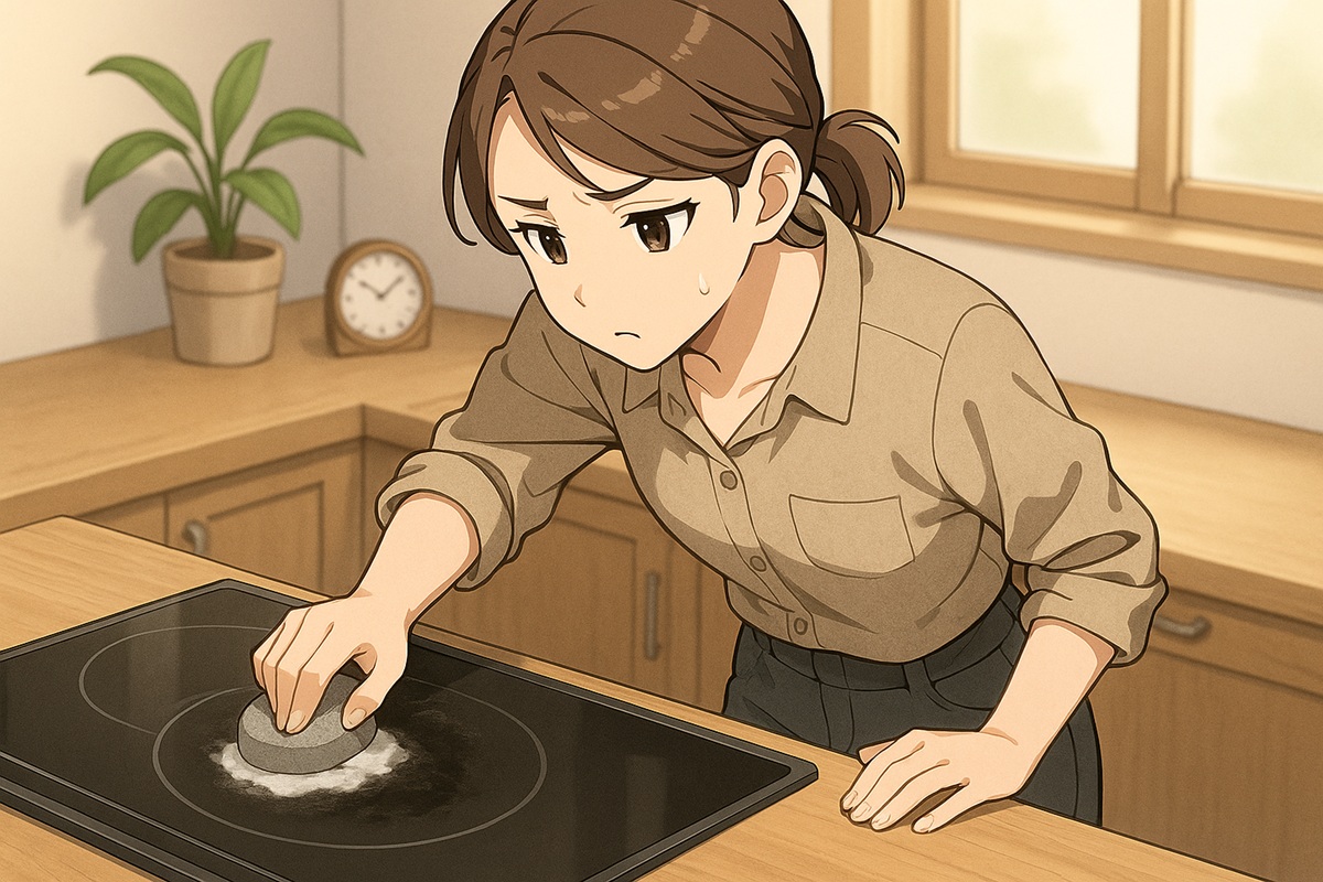 IHコンロに黒ずみができたときの対処法
