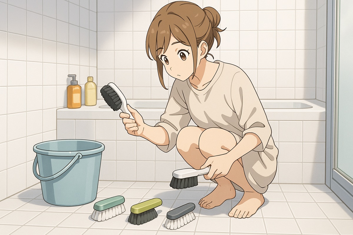 お風呂タイルのブラシ選びと使い方のポイント